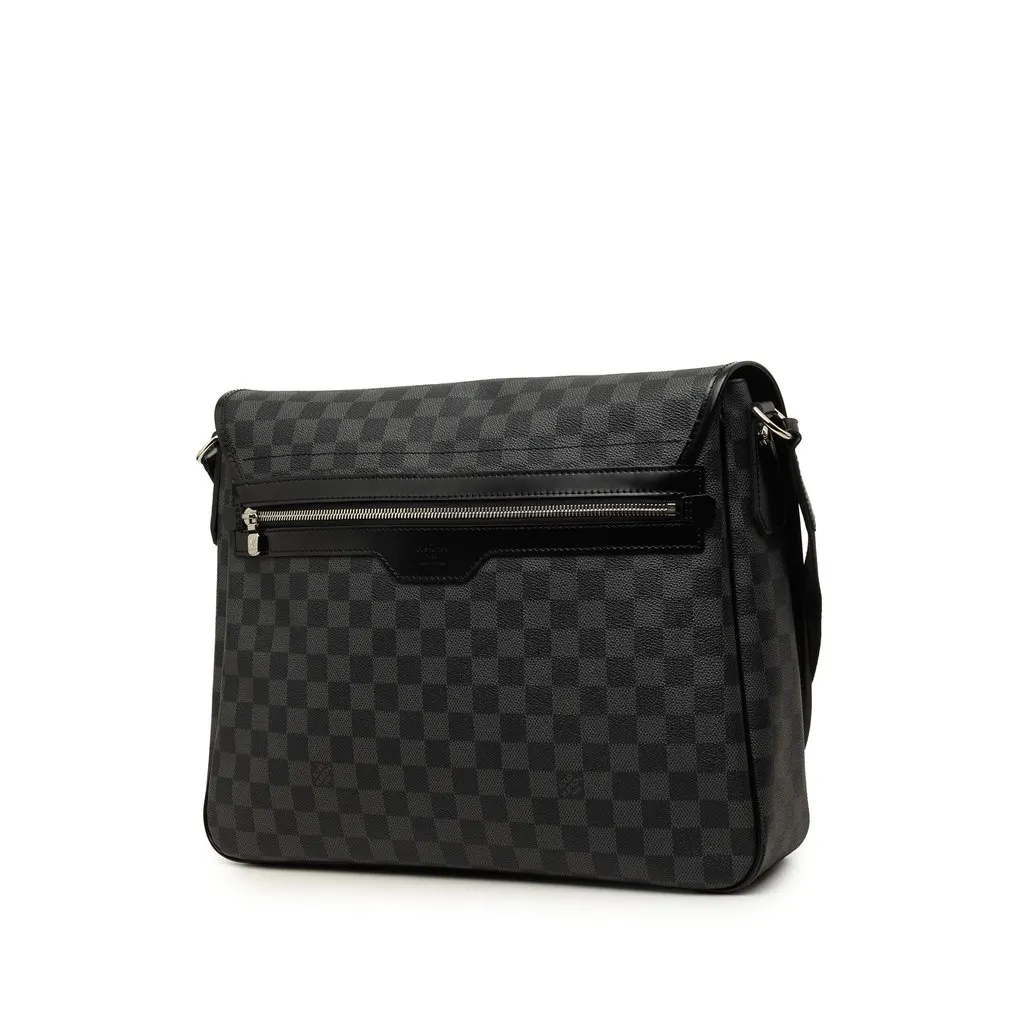 Louis Vuitton Damier Graphite Daniel GM Black Canvas Very good - Back View