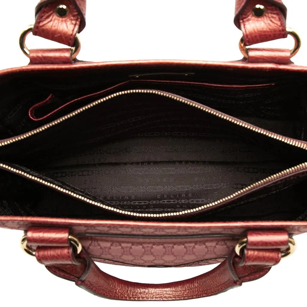Celine Macadam Canvas Boogie Handbag Pink Very good - Model View