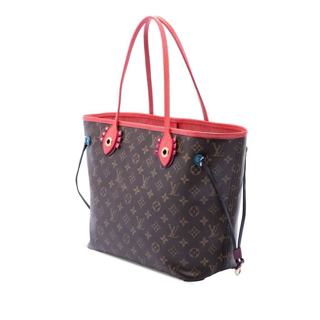 Louis Vuitton Monogram Totem Neo Neverfull MM Brown Very good - Back View