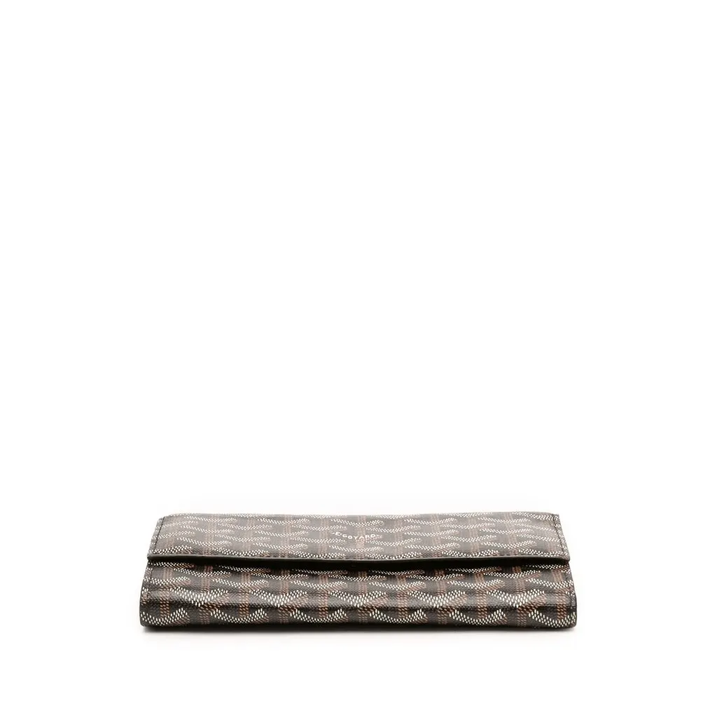 Goyard Goyardine Varenne Continental Wallet On Strap Black Canvas Very good - Inside View
