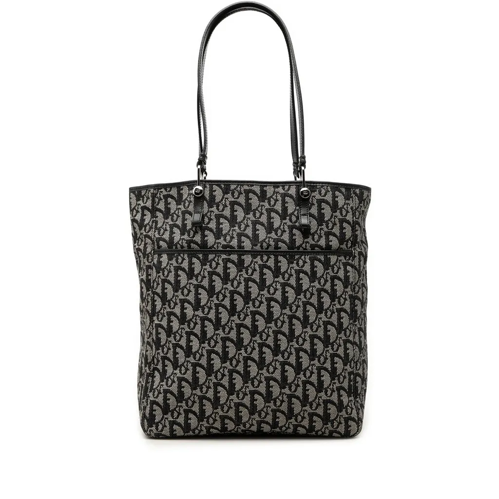 Dior Diorissimo Trotter Canvas Tote Black Very good - Front View