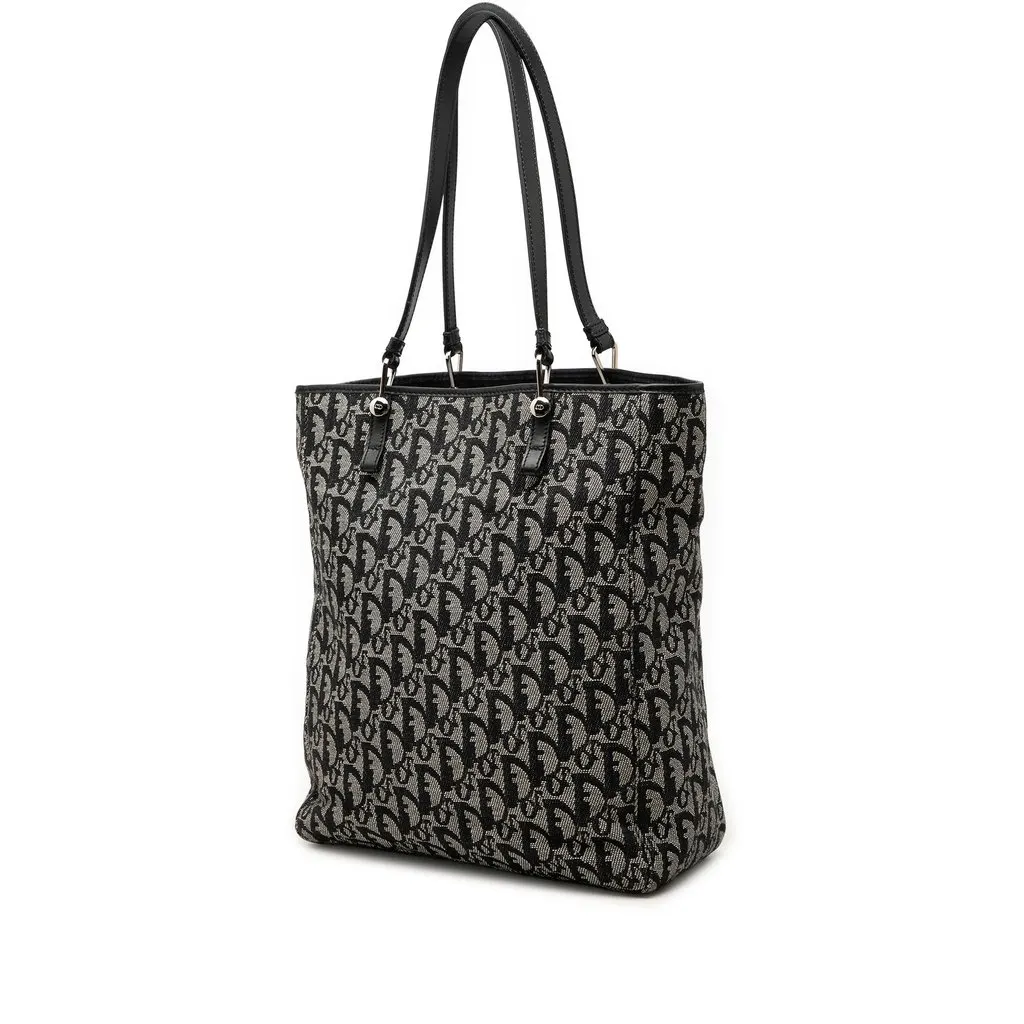 Dior Diorissimo Trotter Canvas Tote Black Very good - Back View
