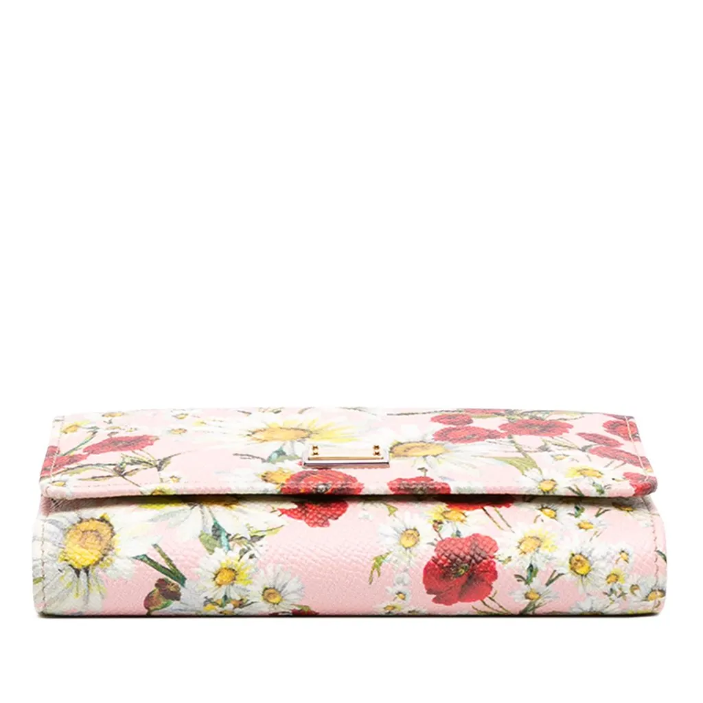 Dolce & Gabbana Mini Leather Floral Von Miss Sicily Satchel Pink Leather Very good - Inside View