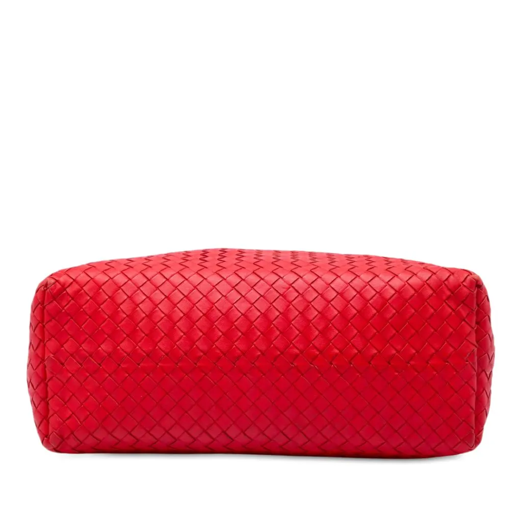Bottega Veneta Medium Nappa Intrecciato Garda Tote Red Leather Very good - Inside View