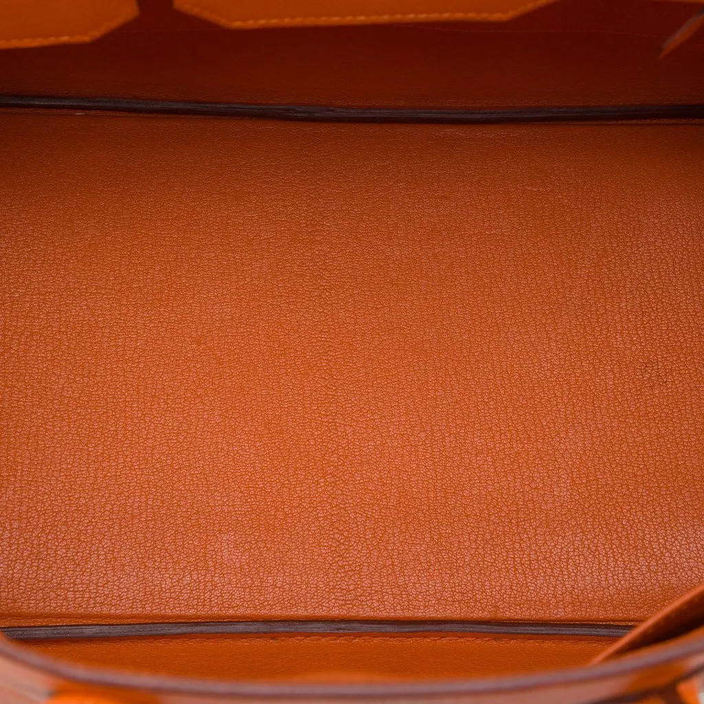 Hermès Epsom Birkin Retourne 35 Orange Leather Very good - Model View
