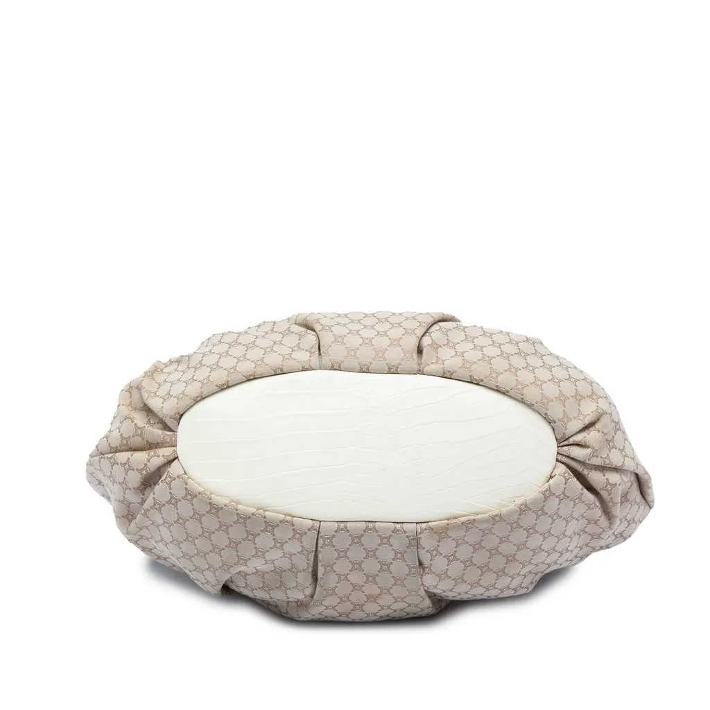 Celine Macadam Canvas Pillow Satchel Beige Very good - Inside View