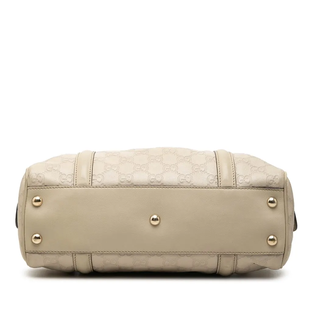 Gucci Guccissima Web Britt Boston Bag Brown Leather Very good - Inside View