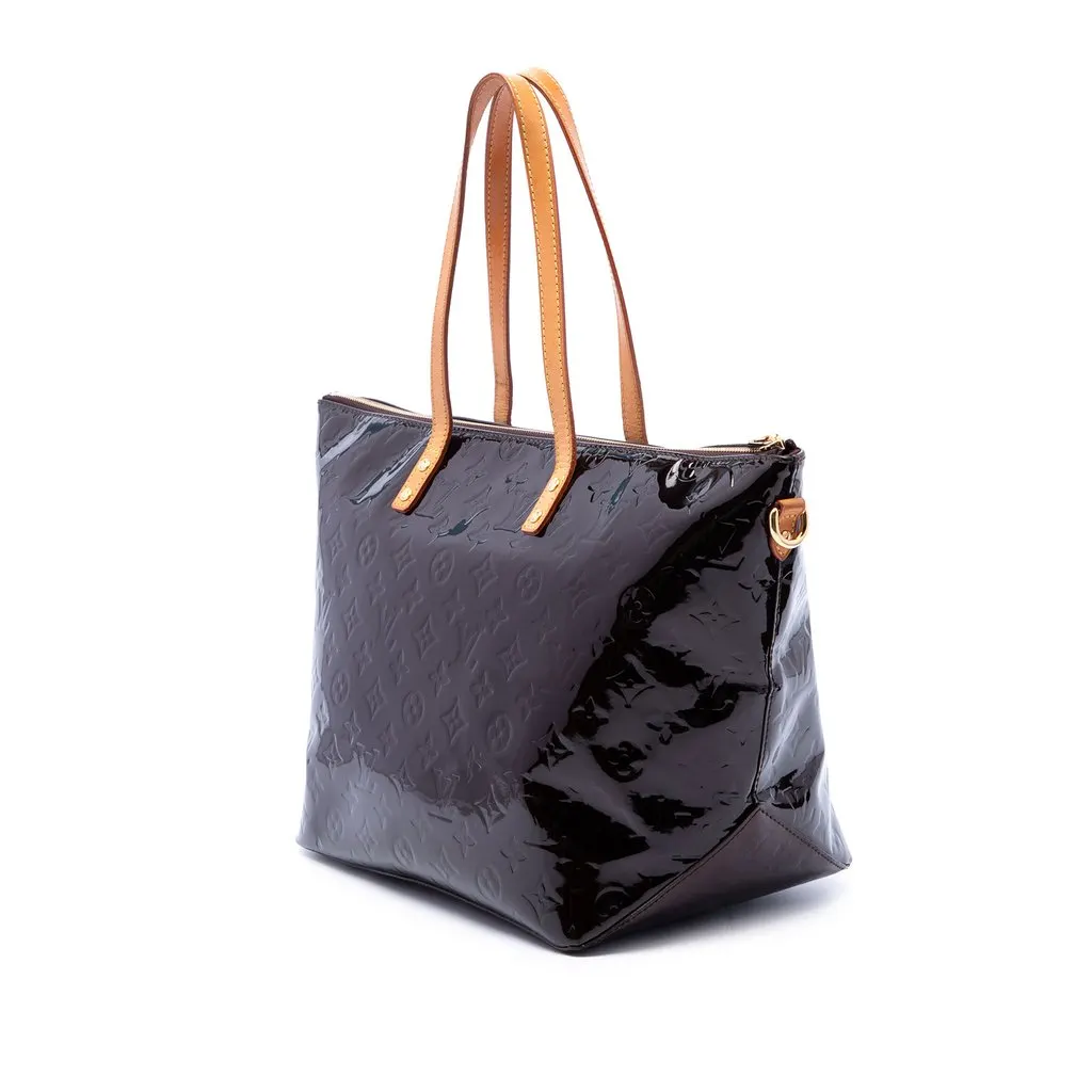 Louis Vuitton Monogram Vernis Bellevue GM Purple Leather Very good - Back View