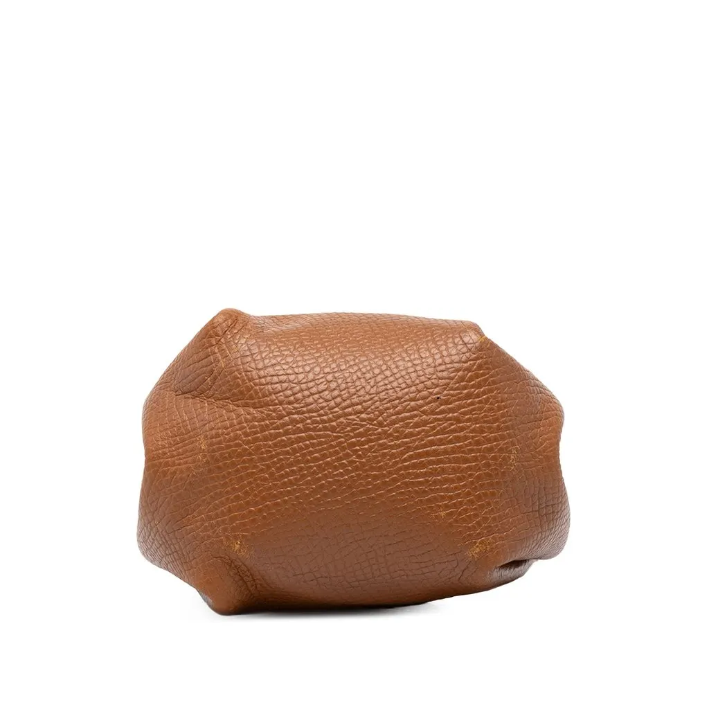 Hermès Courchevel Vespa Pouch Brown Leather Good - Inside View