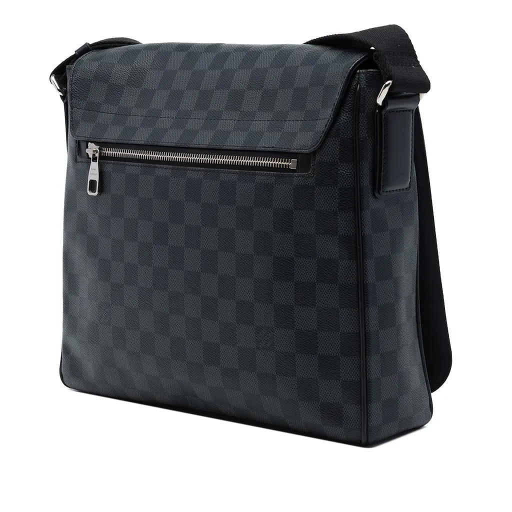 Louis Vuitton Damier Graphite District MM Black Canvas Very good - Back View
