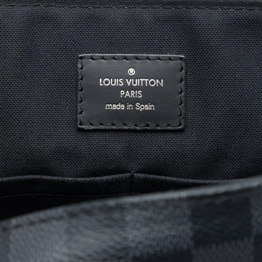 Louis Vuitton Damier Graphite District MM Black Canvas Very good - Box View