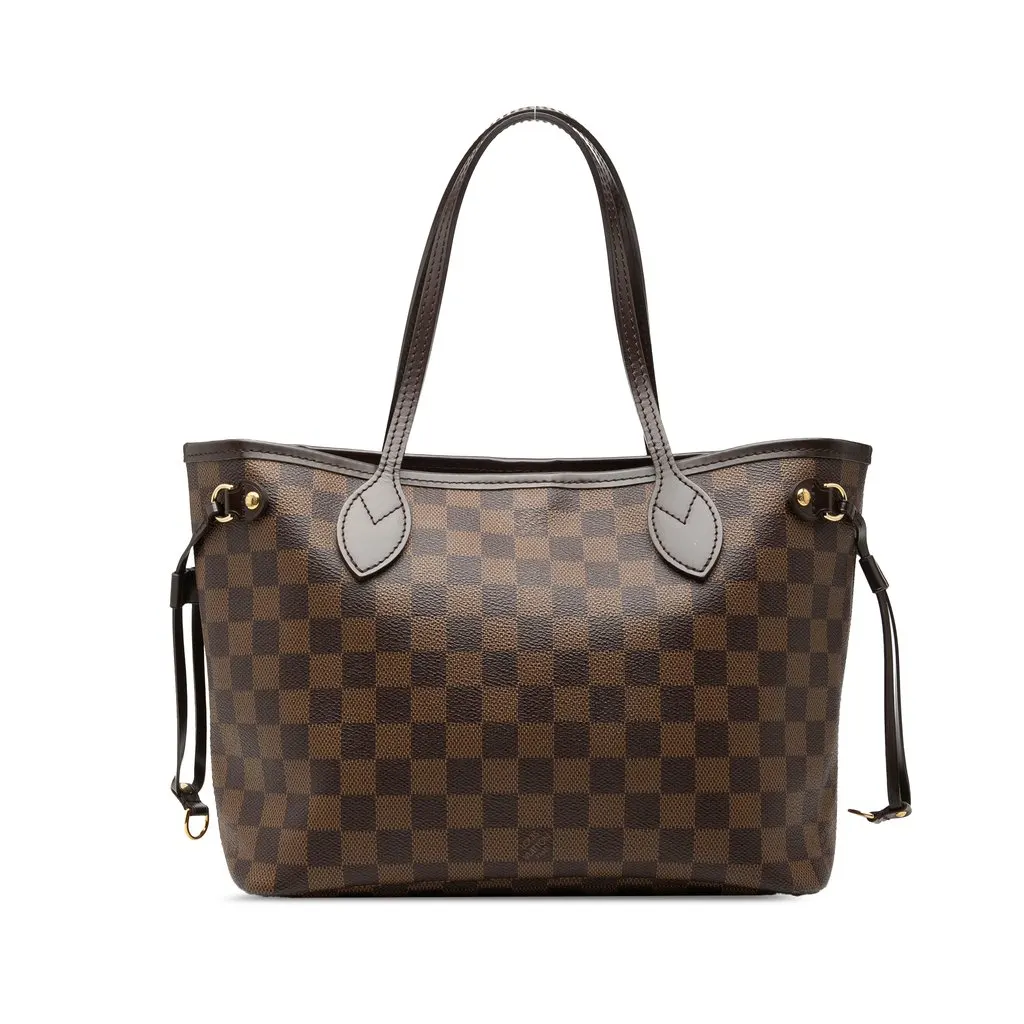 Louis Vuitton Damier Ebene Neverfull PM Brown Canvas Very good - Front View