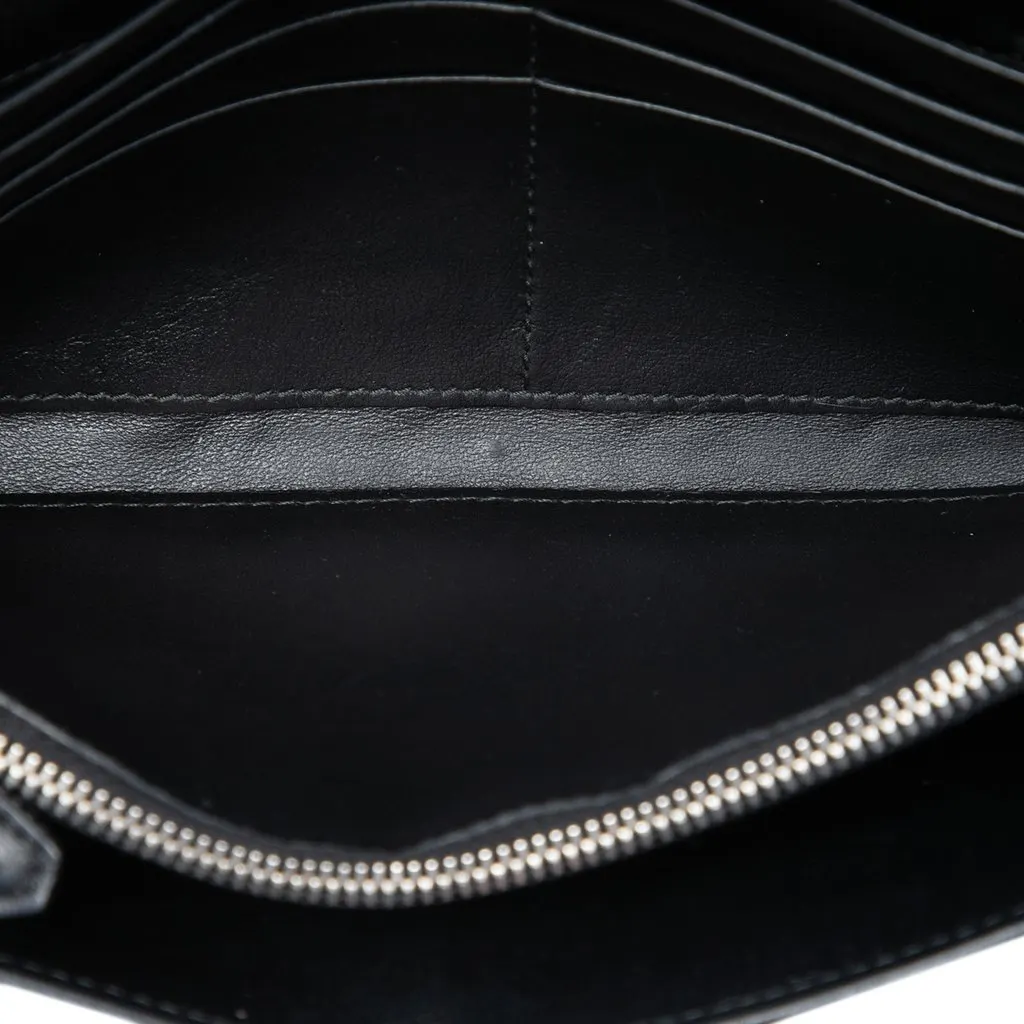 Prada Tessuto Grommet Wallet On Chain Black Very good - Model View