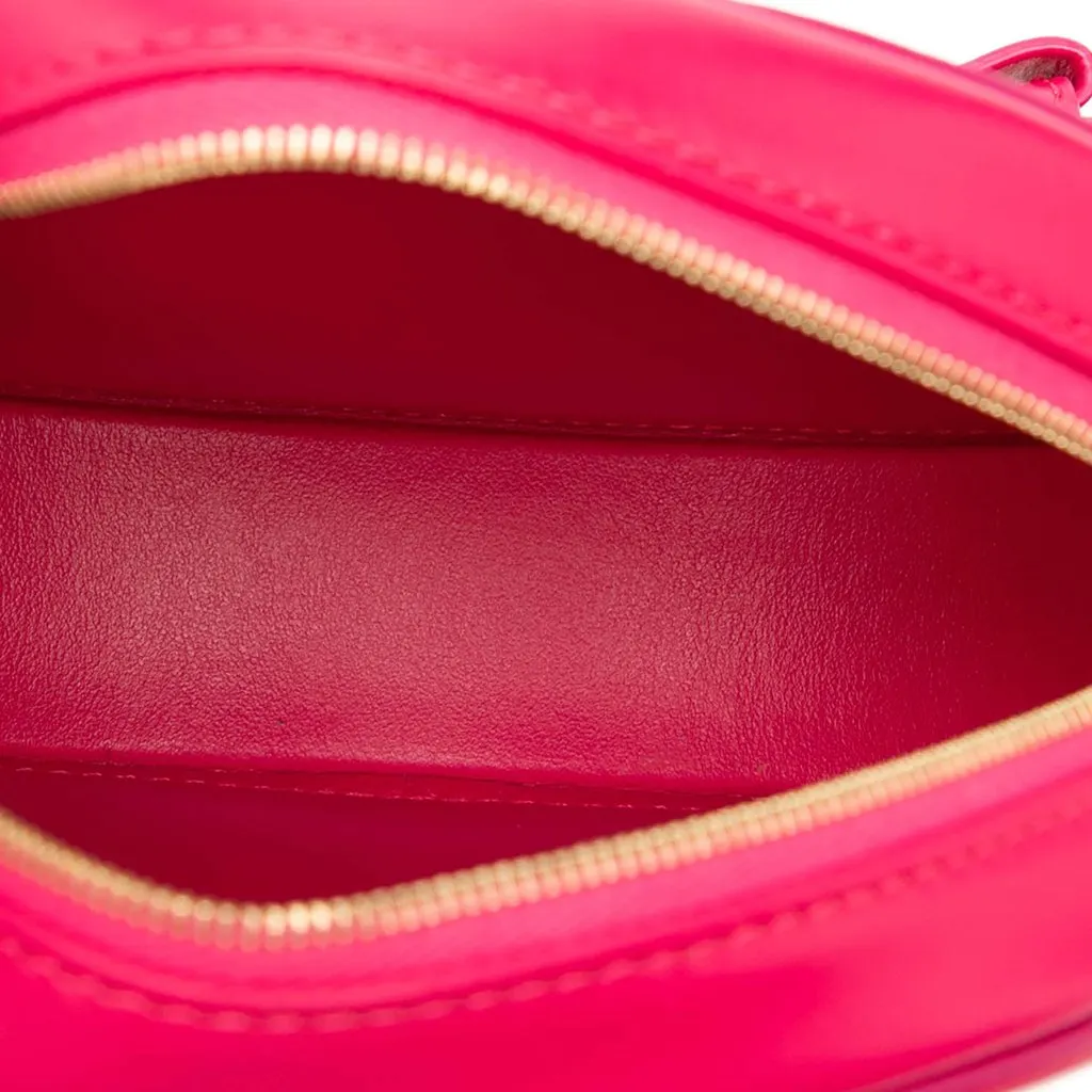 Celine Small Calfskin Cuir Triomphe Oval Crossbody Pink Leather Very good - Model View