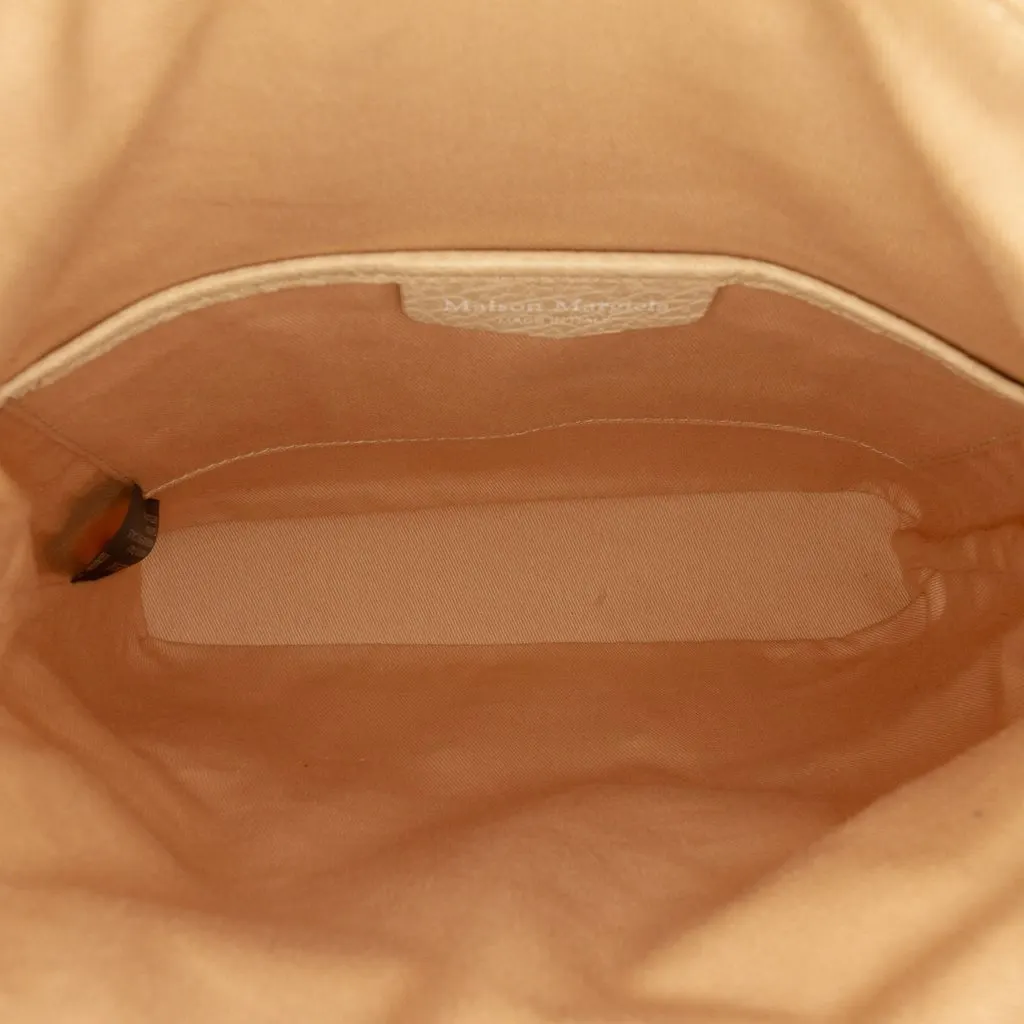 Maison Margiela Small Canvas and Grained Calfskin 5AC Foldable Crossbody Beige Canvas Very good - Model View