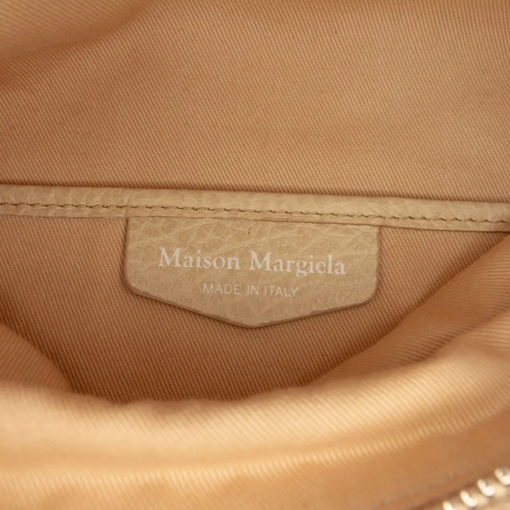 Maison Margiela Small Canvas and Grained Calfskin 5AC Foldable Crossbody Beige Canvas Very good - Box View