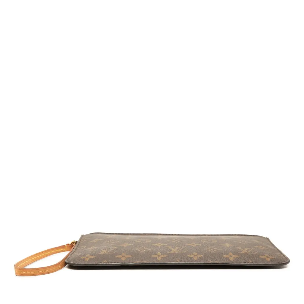 Louis Vuitton Monogram Neverfull MM Pouch Brown Very good - Inside View