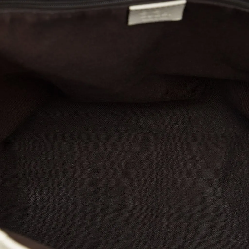 Gucci GG Canvas Tote Blue Canvas Good - Model View