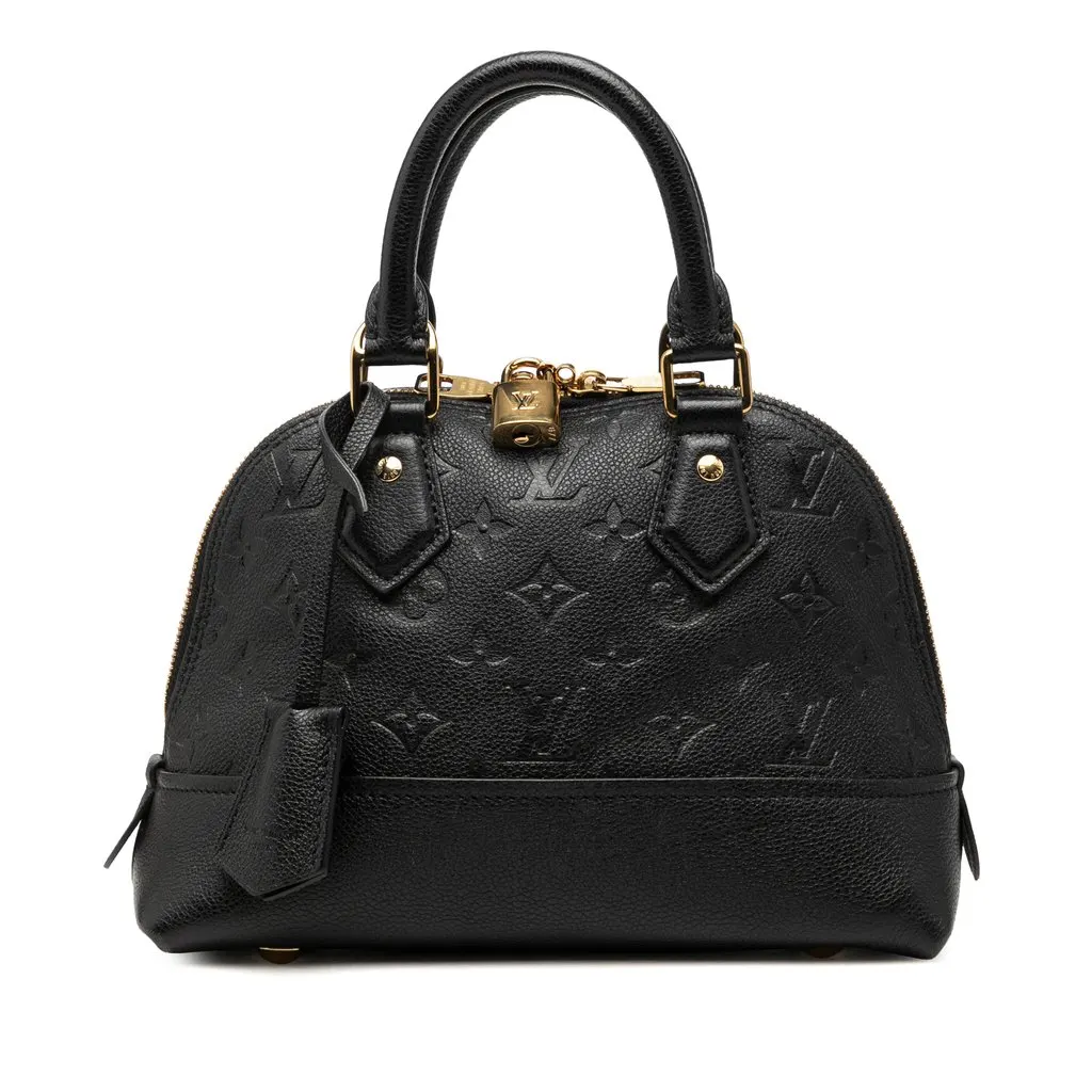 Louis Vuitton Monogram Empreinte Neo Alma BB Black Leather Very good - Front View