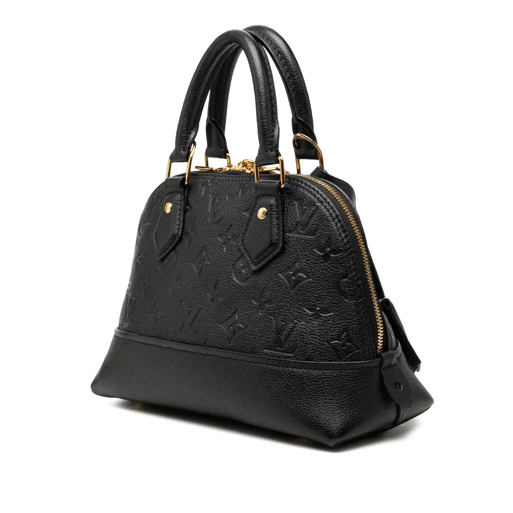 Louis Vuitton Monogram Empreinte Neo Alma BB Black Leather Very good - Back View