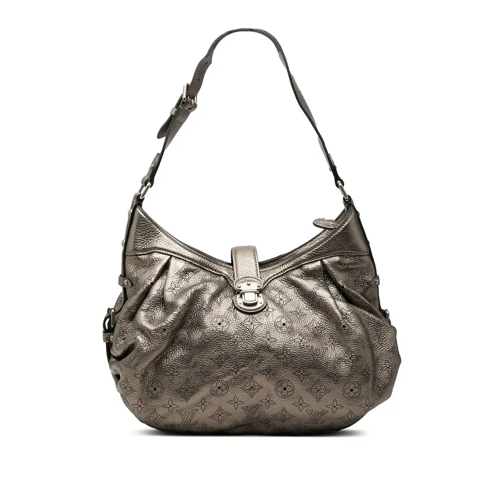 Louis Vuitton Monogram Mahina XS Silver Leather Very good - Front View