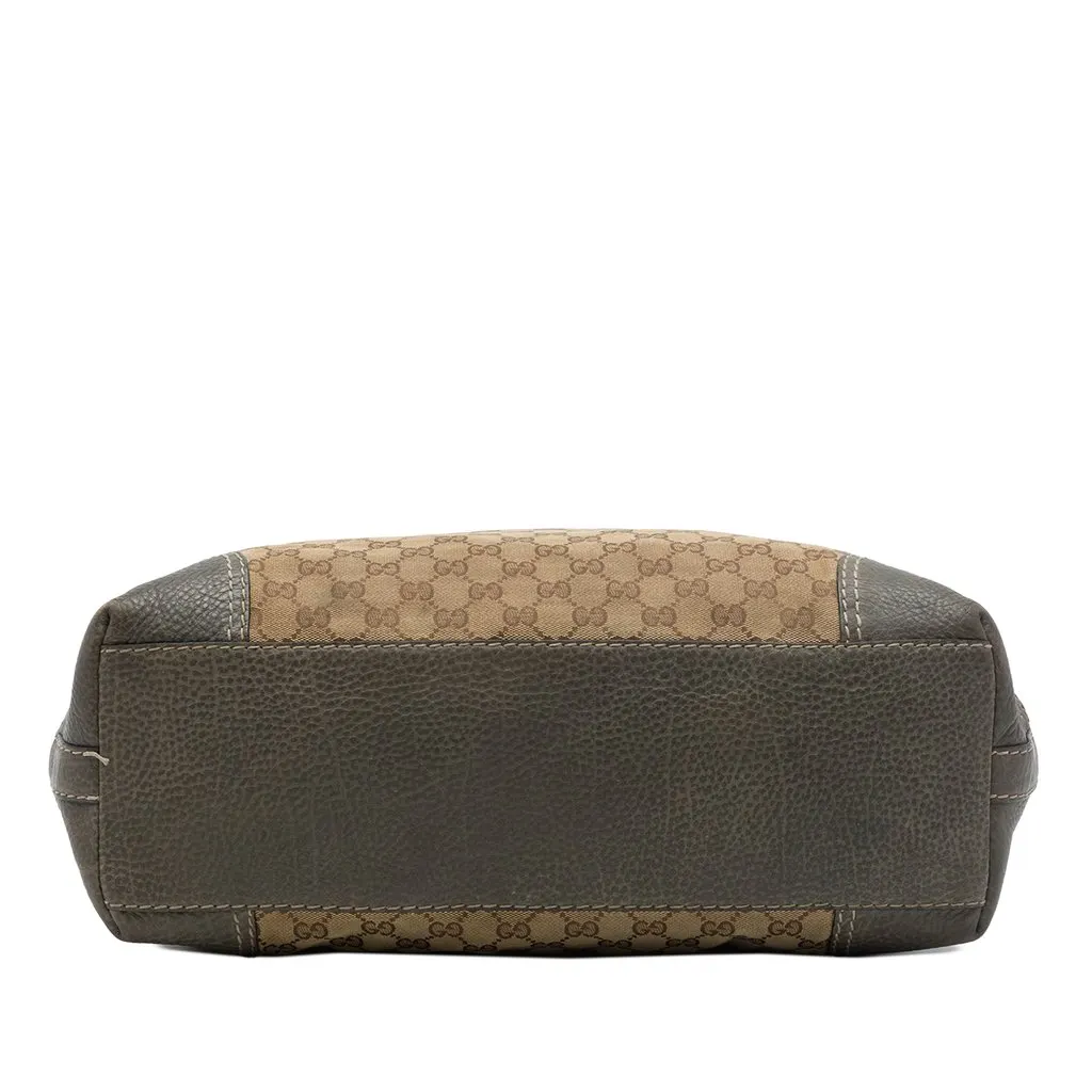 Gucci GG Canvas Sunset Tote Beige Canvas Good - Inside View