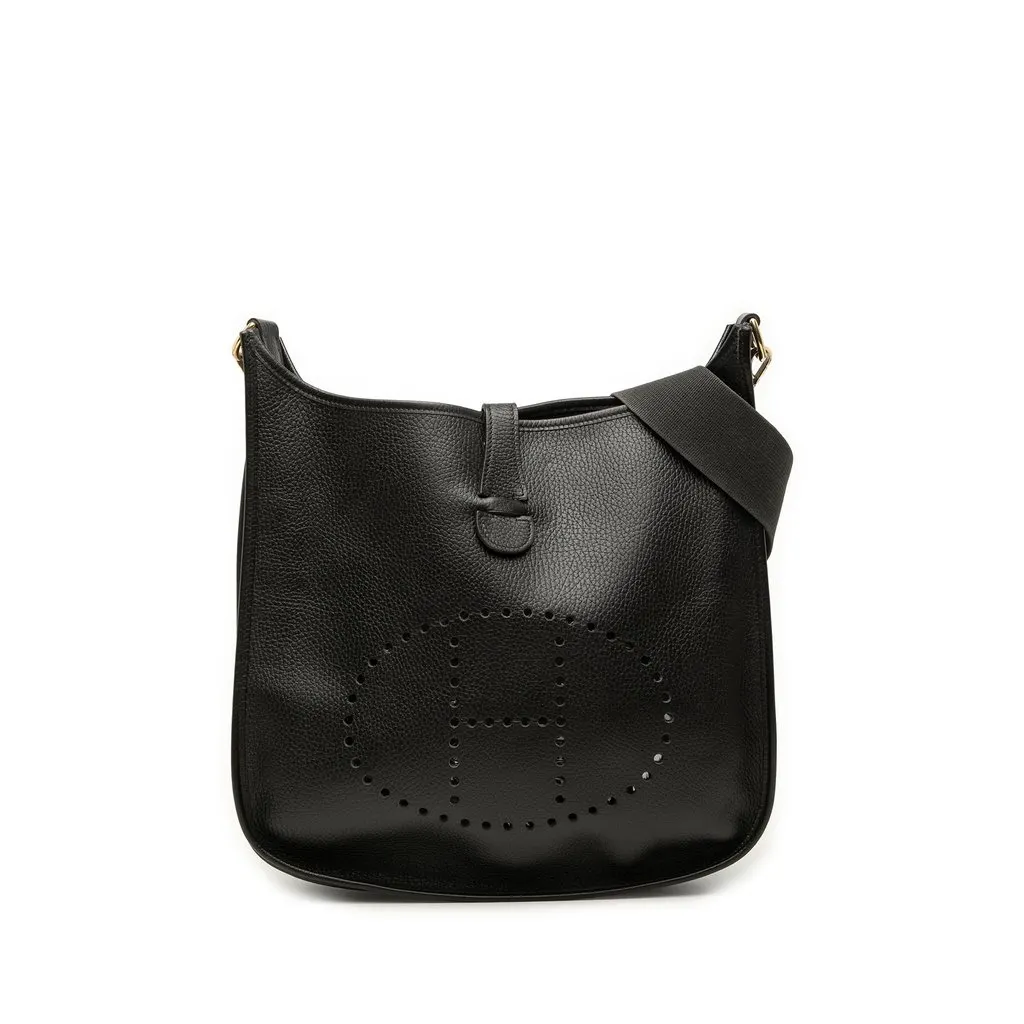 Hermès Clemence Evelyne I 33 Black Leather Very good - Front View