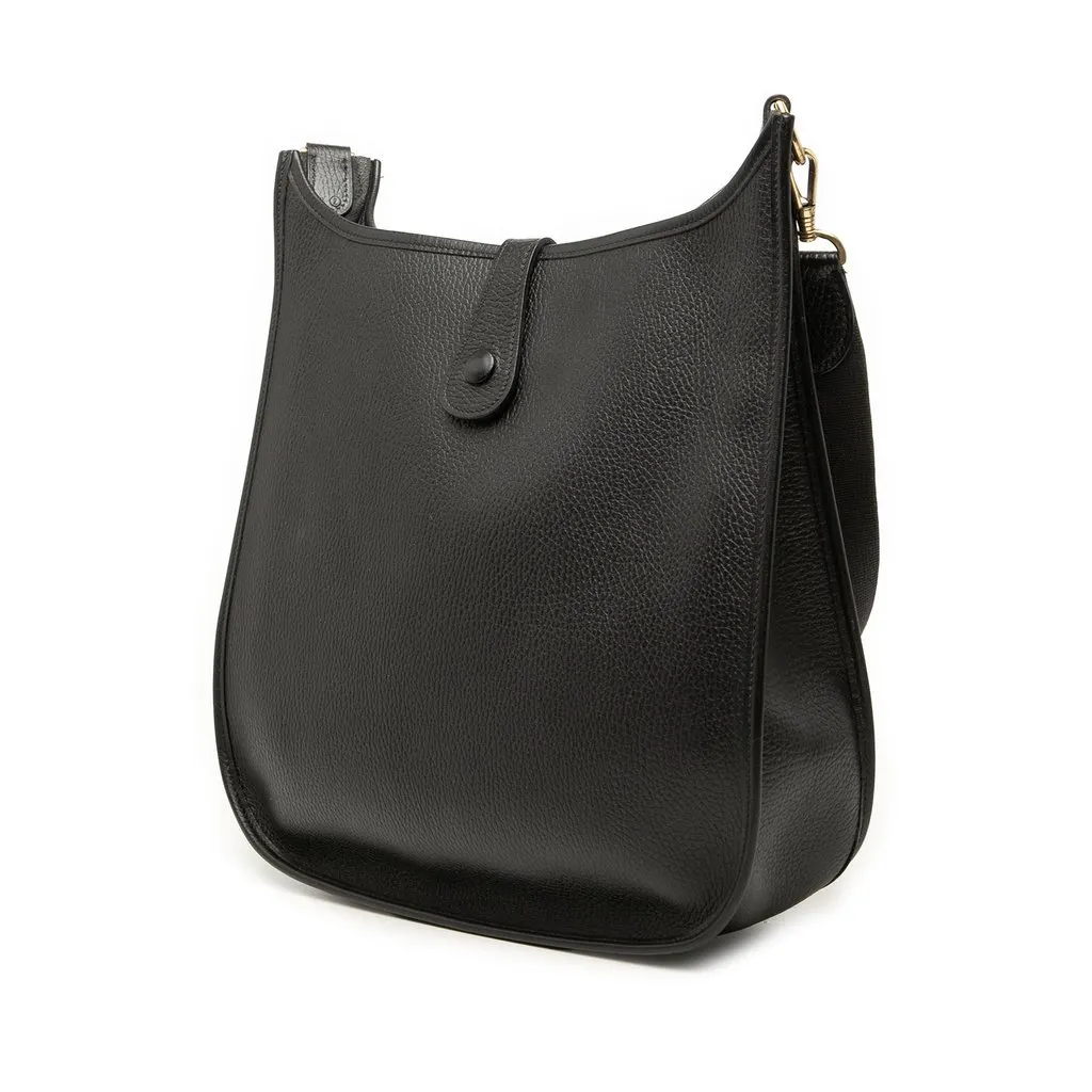 Hermès Clemence Evelyne I 33 Black Leather Very good - Back View