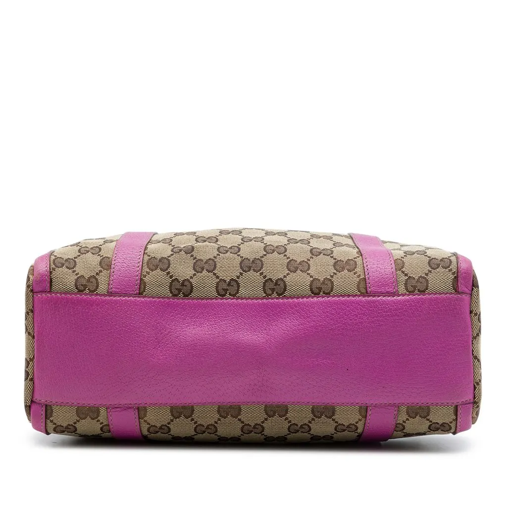 Gucci GG Canvas Abbey D Ring Boston Bag Beige Canvas Very good - Inside View