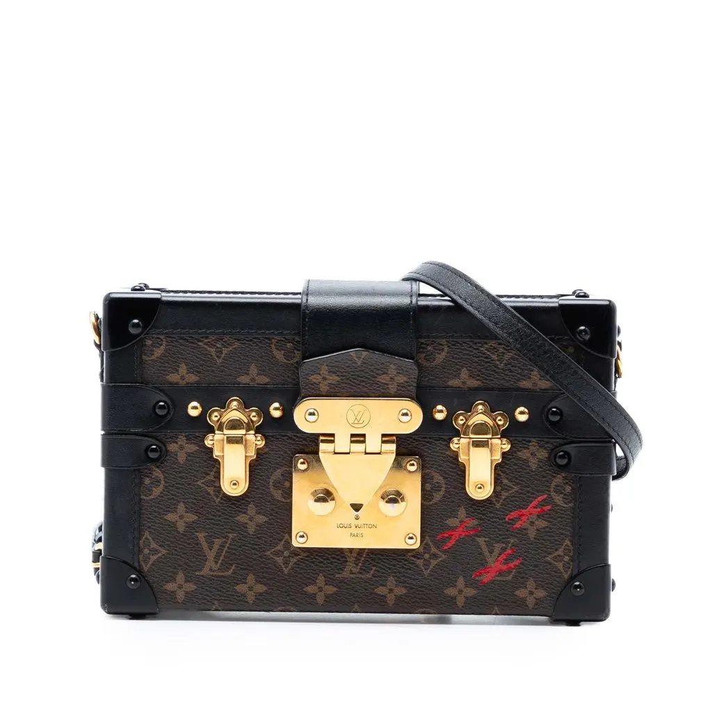 Louis Vuitton Monogram Petite Malle Brown Very good - Front View