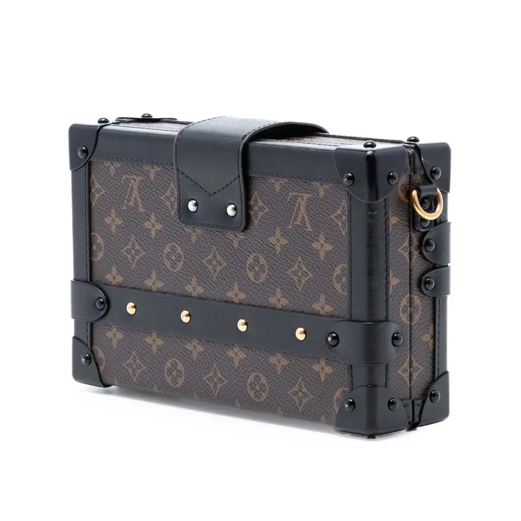 Louis Vuitton Monogram Petite Malle Brown Very good - Back View