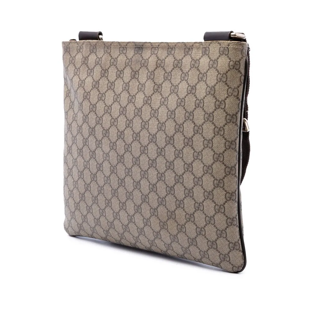 Gucci GG Supreme Crossbody Beige Canvas Good - Back View