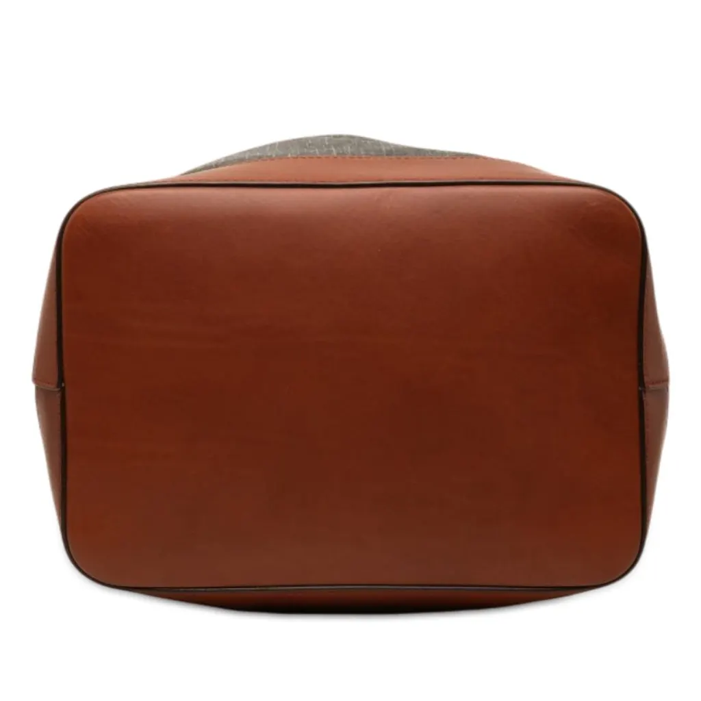 Saint Laurent Le Monogramme Coated Canvas Long Bucket Bag Brown Very good - Inside View