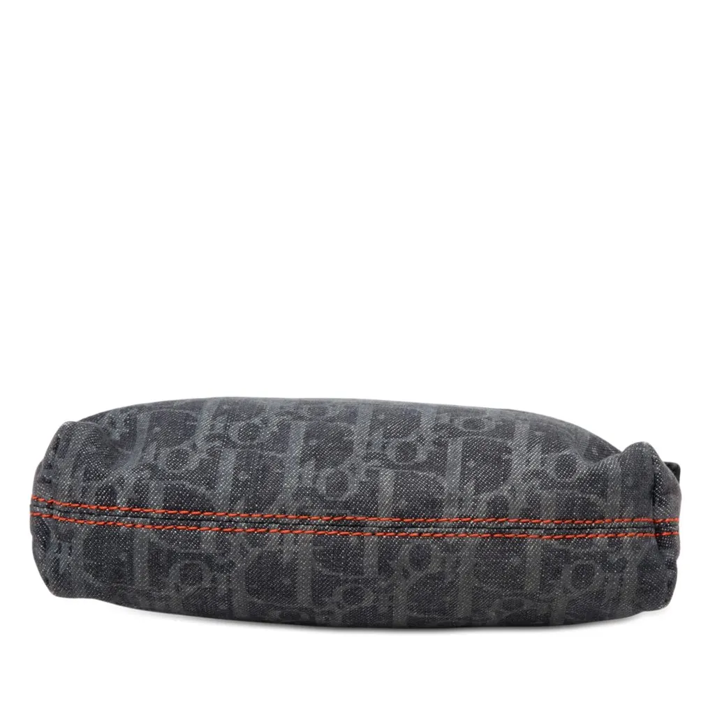 Dior Diorissimo Trotter Denim Flight Cosmetic Pouch Blue Good - Inside View