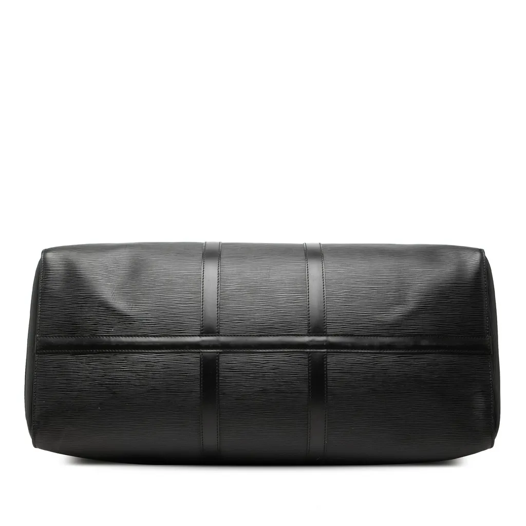 Louis Vuitton Epi Keepall 55 Black Leather Very good - Inside View