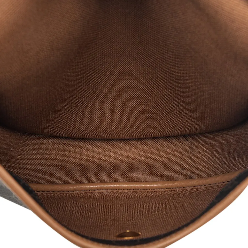 Dior Honeycomb Coated Canvas Crossbody Black Very good - Model View
