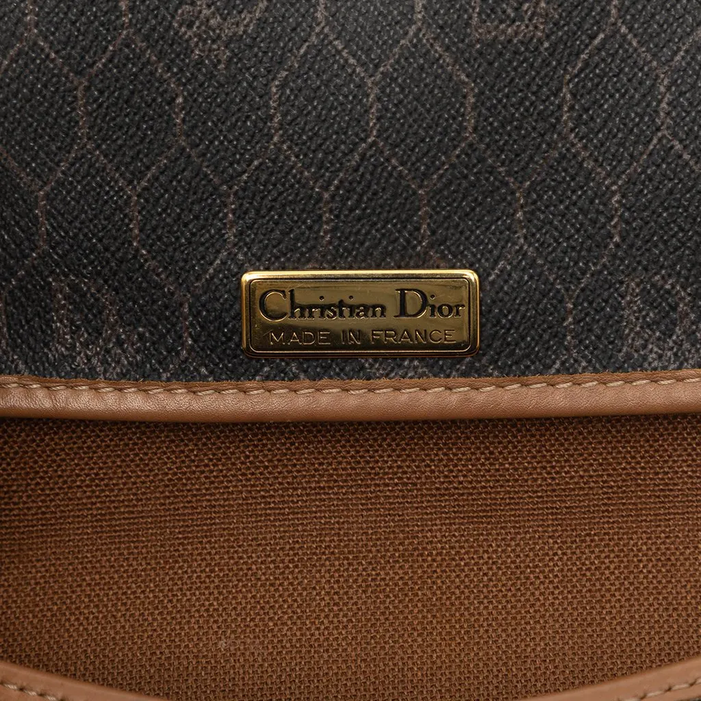 Dior Honeycomb Coated Canvas Crossbody Black Very good - Box View