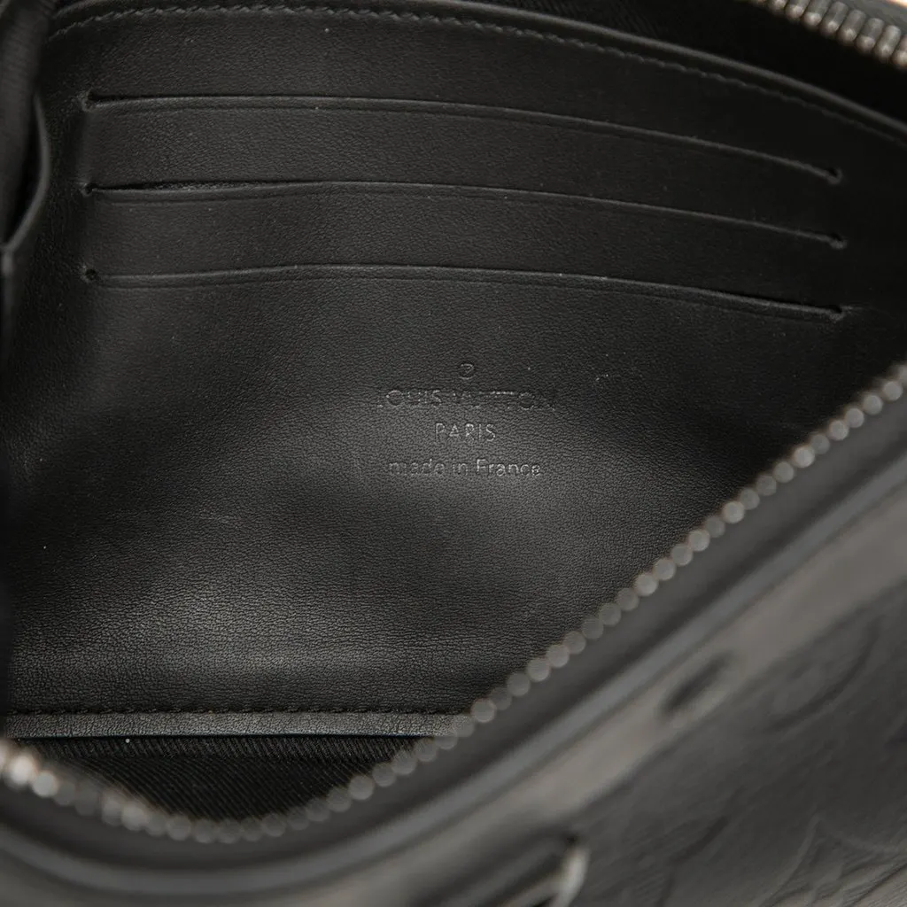 Louis Vuitton Monogram Shadow Pochette Discovery PM Black Leather Very good - Box View