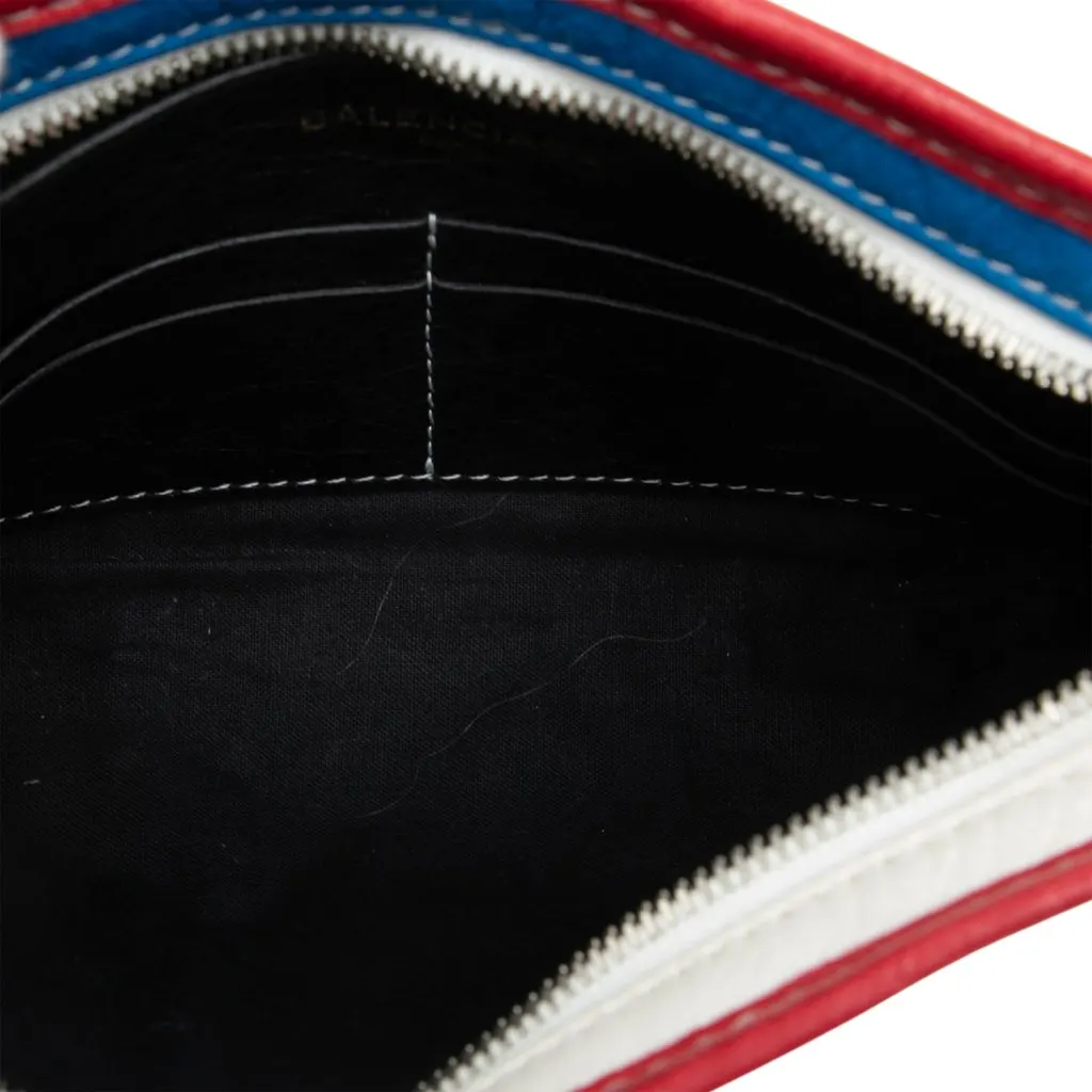 Balenciaga Lambskin Bazar Crossbody Red Leather Good - Model View