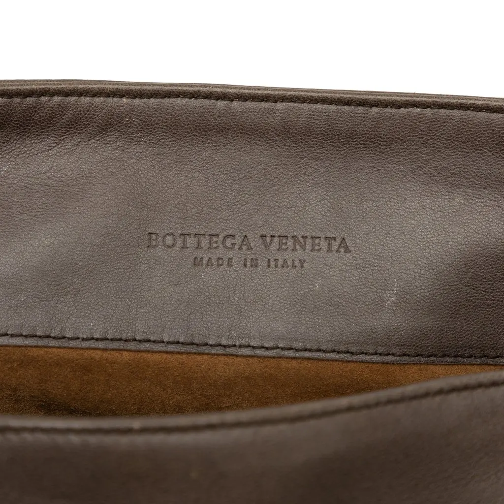 Bottega Veneta Intrecciato Trimmed Nappa Napoli Handbag Brown Leather Very good - Box View