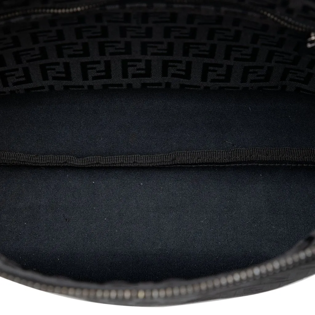 Fendi Zucchino Canvas Tote Black Very good - Model View
