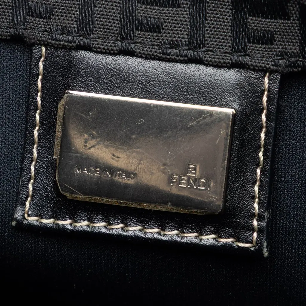 Fendi Zucchino Canvas Tote Black Very good - Box View