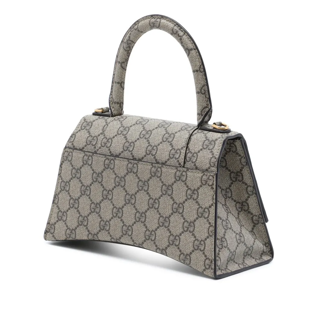 Gucci Small The Hacker Project GG Supreme Hourglass Satchel Beige Very good - Back View
