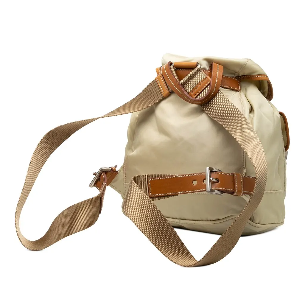 Prada Tessuto Backpack Beige Very good - Back View
