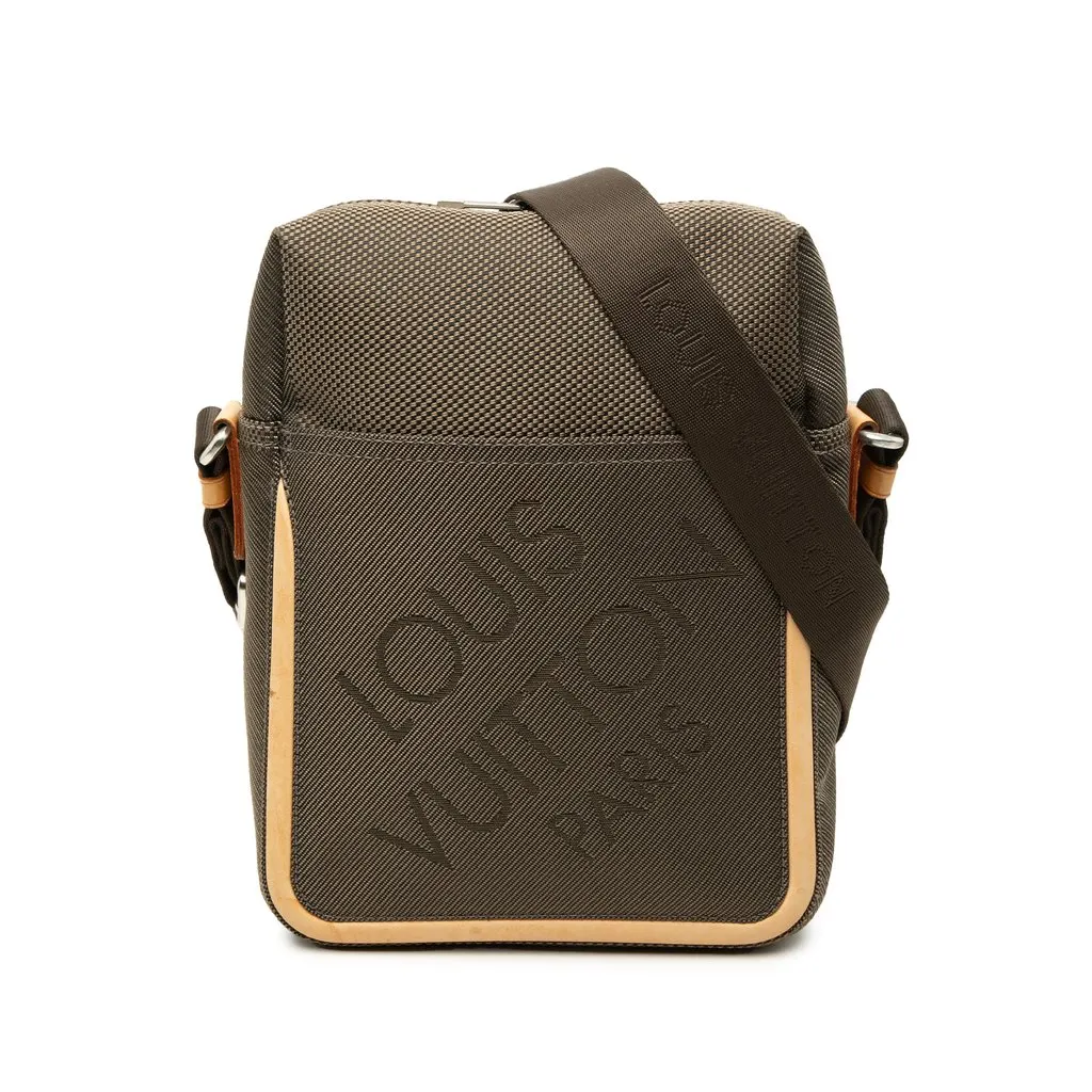 Louis Vuitton Damier Geant Citadin Brown Canvas Good - Front View