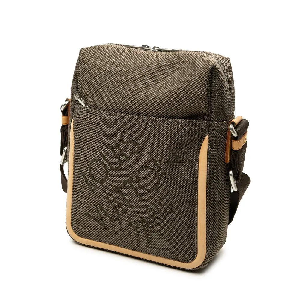 Louis Vuitton Damier Geant Citadin Brown Canvas Good - Back View