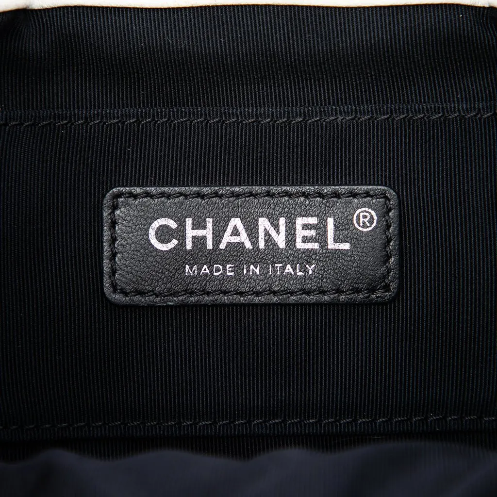 Chanel CC Multicolor Quilted Lambskin Cuba Drawstring Bucket Bag Orange Leather Very good - Box View