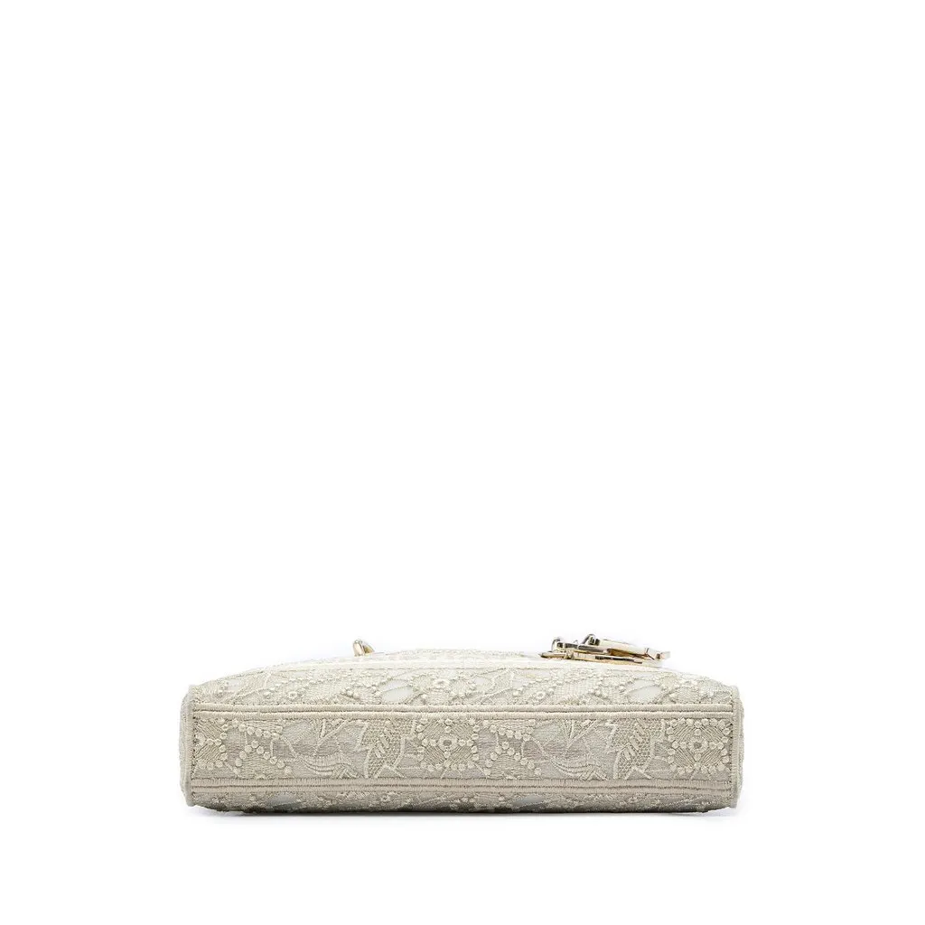 Dior Medium Embroidered Lace 3D Macrame Lady D Joy Beige Very good - Inside View