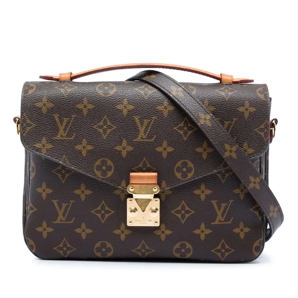 Louis Vuitton Monogram Pochette Metis Brown Very good - Front View