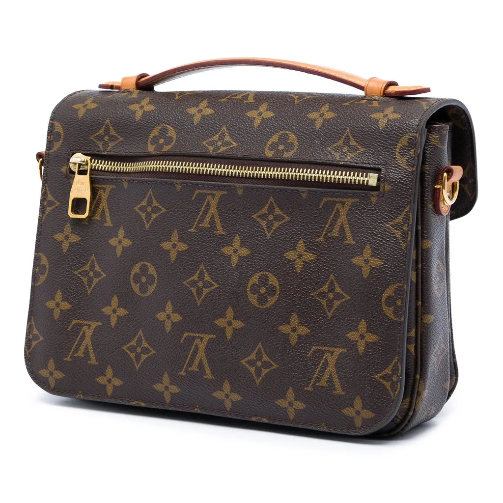 Louis Vuitton Monogram Pochette Metis Brown Very good - Back View